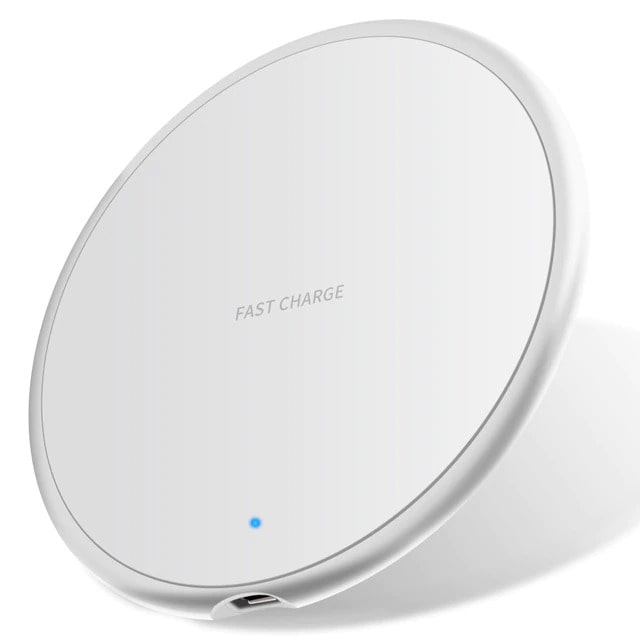 Cargador Inalámbrico Rápido 15W | Compatible con iPhone & Samsung | Ultrafino y Antideslizante
