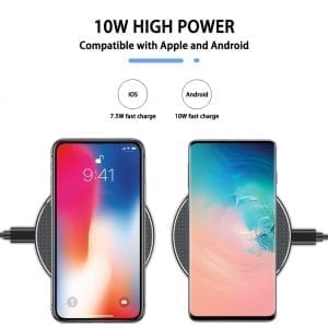 Cargador Inalámbrico Rápido 15W | Compatible con iPhone & Samsung | Ultrafino y Antideslizante
