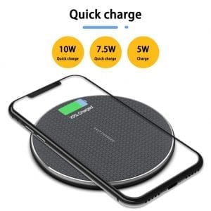 Cargador Inalámbrico Rápido 15W | Compatible con iPhone & Samsung | Ultrafino y Antideslizante