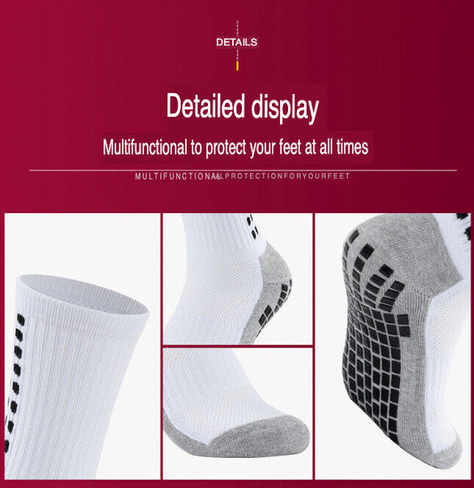 3 Pares Calcetines Deportivos Antideslizantes | Fútbol, Baloncesto y Running | Premium Grip Socks