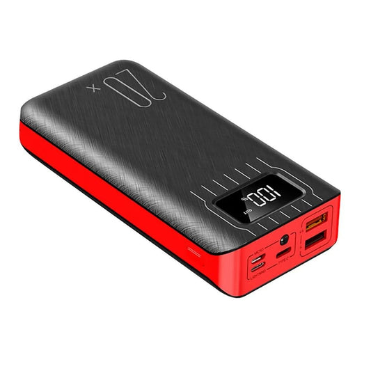 Power Bank 20,000 mAh | Carga Rápida Dual USB + Linterna LED | Portátil y Universal