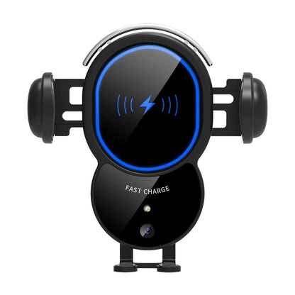 Cargador Inalámbrico Coche 15W | Soporte Autoajustable Qi Fast Charge para iPhone y Samsung