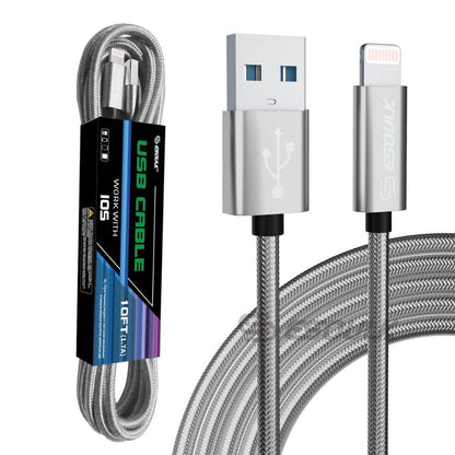 Cable USB iPhone 3m | Carga Rápida 1.7A | Extra Largo y Reforzado